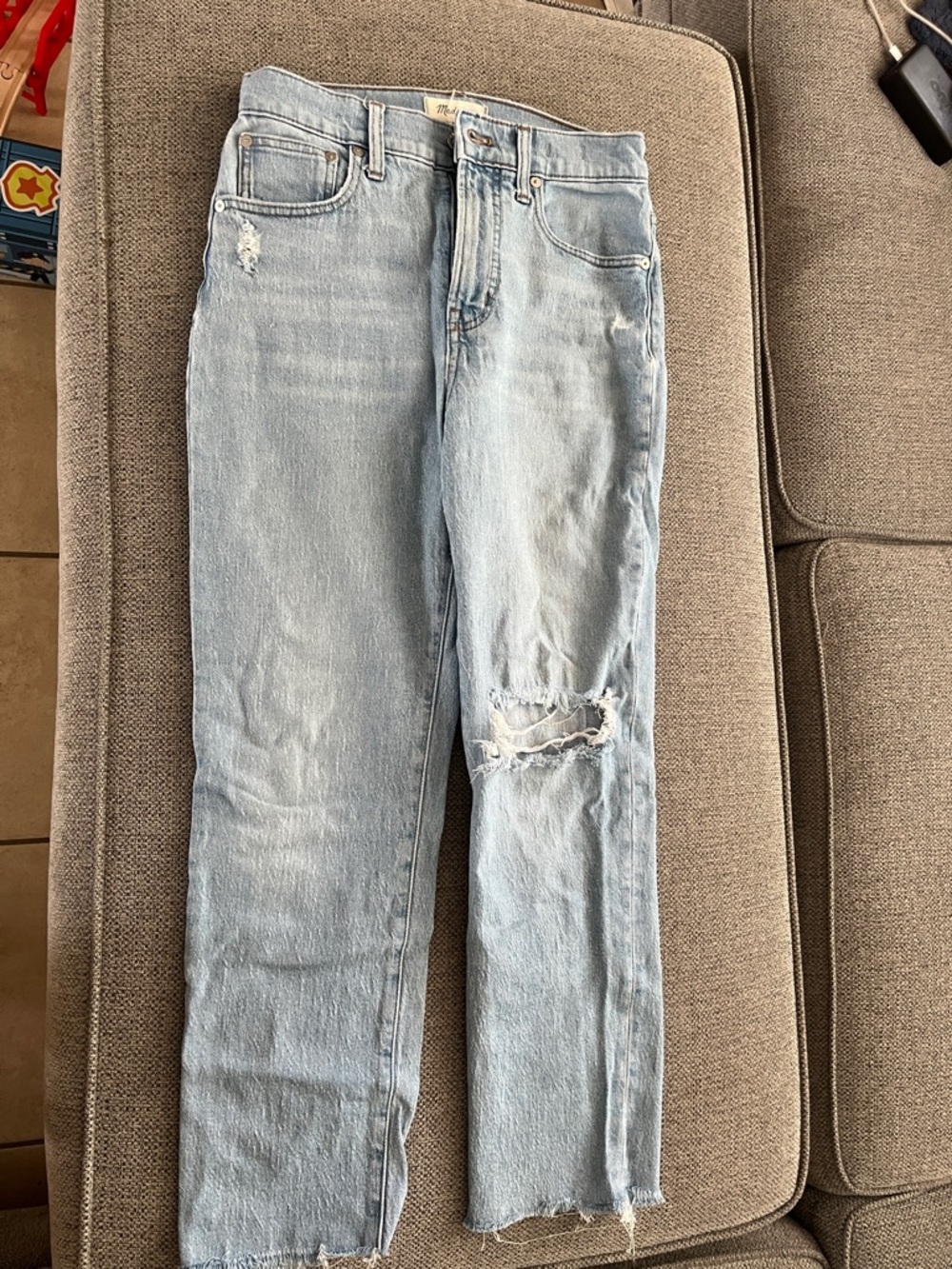 Madewell light washed jeans